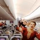 Dancinha no voo para comemorar o Dia da Índia