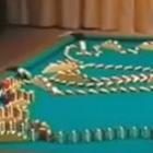 Incrível truque de dominó com sinuca 