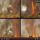 Cinegrafista registra tornado de fogo na Austrália  