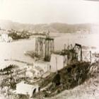 Fotos historicas da construção da maior ponte pensil do Brasil 