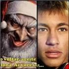 Tirinha: Neymar faz pedido para Papai Noel.
