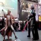 Batalha do Star Wars em plena Time Square