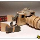 Câmeras fotográficas feitas de papelão