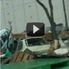 O Tsunami Japonês visto de dentro de um carro 