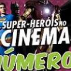Infográfico sobre super-heróis no cinema