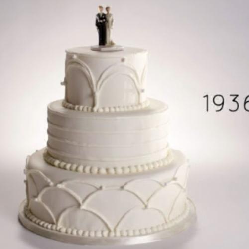 100 anos de bolos de casamento em 2 minutos