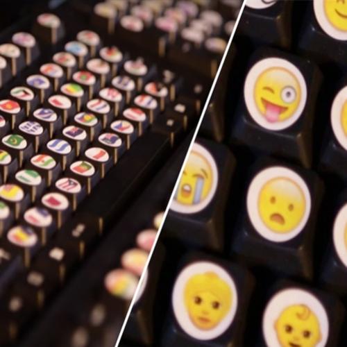 Inventor cria teclado físico para emojis