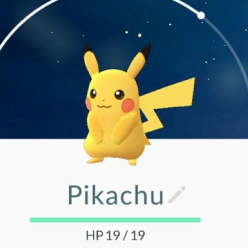 Pokemon GO – Pikachu como primeiro pokemon