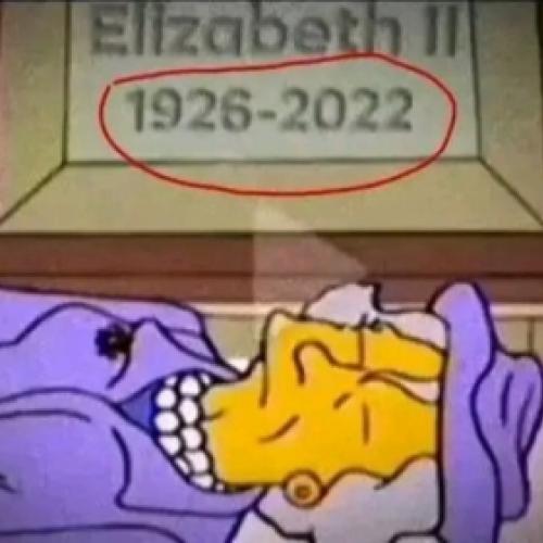 Os Simpsons previram a morte da Rainha Elizabeth II?