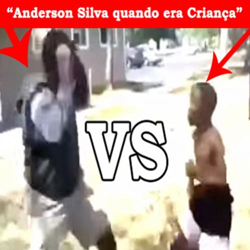 Versão Anderson Silva criança nocauteando o grandão!