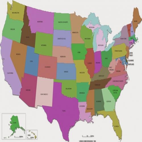 Por que alguns Estados americanos têm formato geométrico?