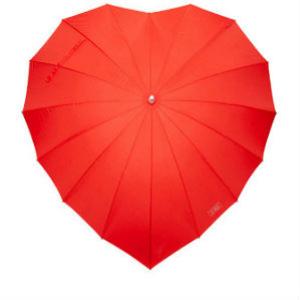 Guarda-chuva em forma de coração