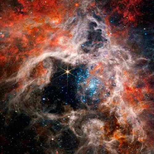 James Webb captura imagens incríveis da Nebulosa da Tarântula