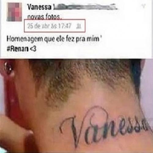 Esse escolheu a mulher errada para homenagear com uma tatuagem
