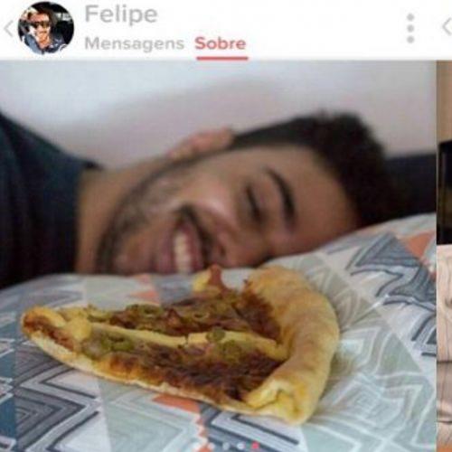 Rapaz usa pizza como exemplo de relacionamento sério no Tinder