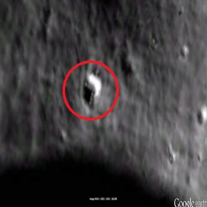 Google Earth mostra possível base alienígena na Lua