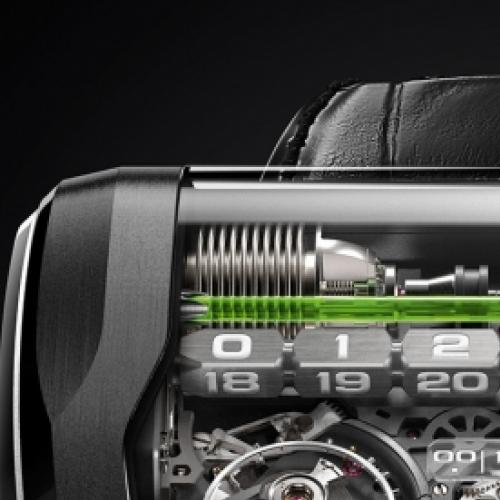 Este relógio suíço mede o tempo com um líquido verde e custa 262 mil e