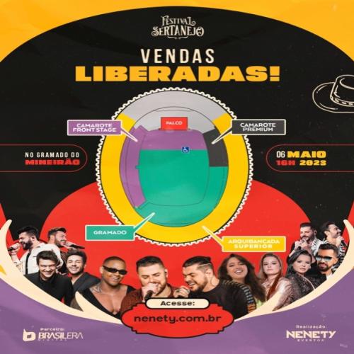Festival Sertanejo confirma edição deste ano no gramado do Mineirão