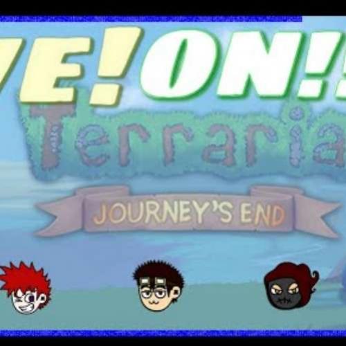 Seguindo nossa live de Terraria - Journey's END! Fizemos bastante cois