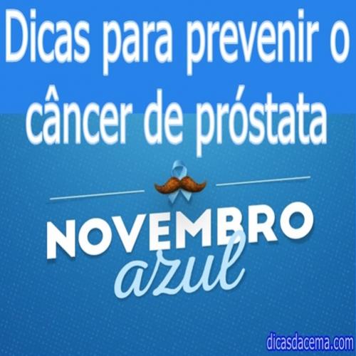 Novembro azul-dicas para prevenir o câncer de prostata