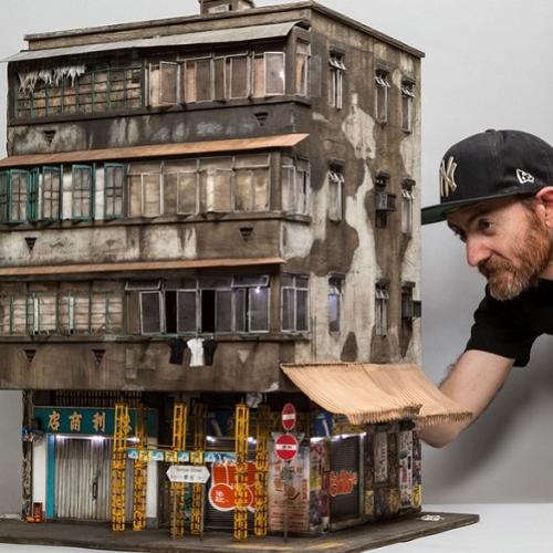 Este cara faz cidades em miniaturas com riqueza de detalhes