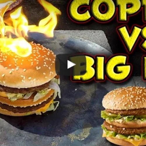 Alguém decidiu derramar cobre fundido em cima de um Big Mac e o result