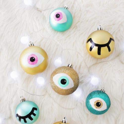 Ornamentação de Natal DIY - Olhos