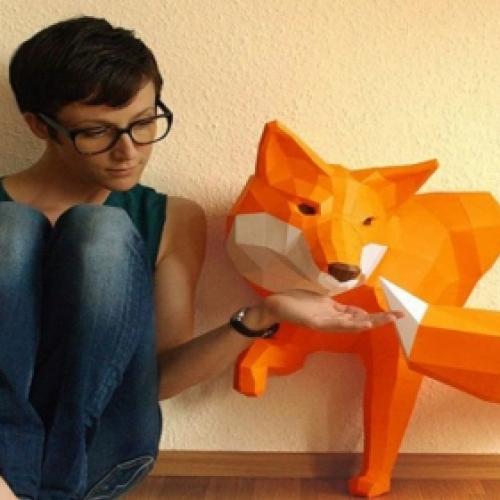 Esculturas de papel de animais para alegrar a sua decoração