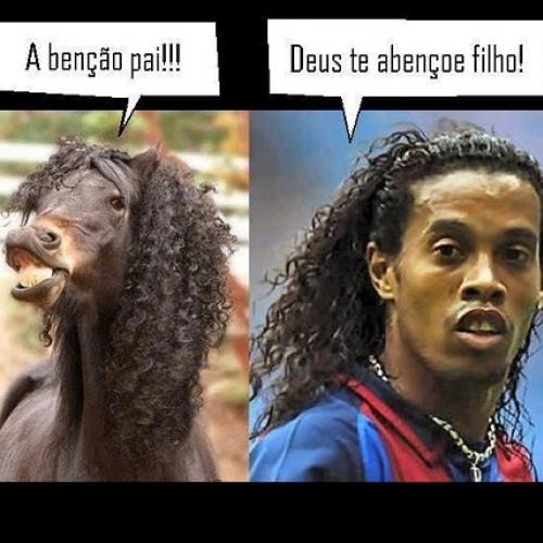 Cavalo cosplay do Ronaldinho Gaúcho