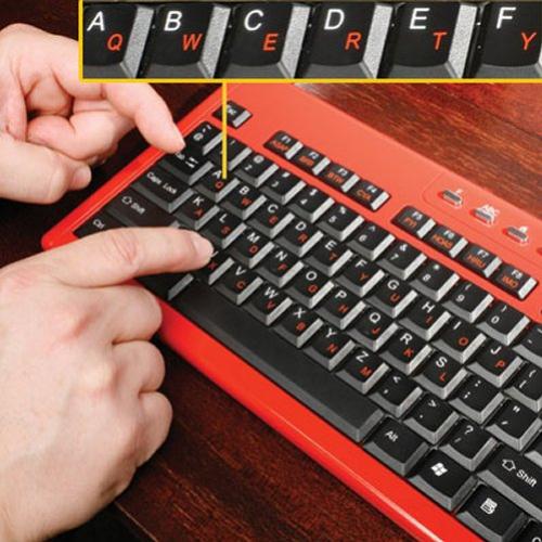 Por que o teclado não esta na ordem alfabética?