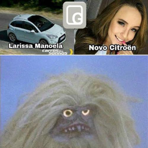 Só eu que acho a Larissa Manoela parecida com o novo Citroën?