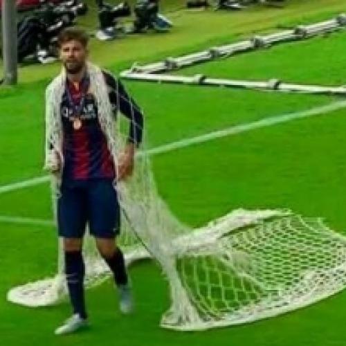 Veja o motivo pelo qual Pique do Barça levou as redes embora após jogo