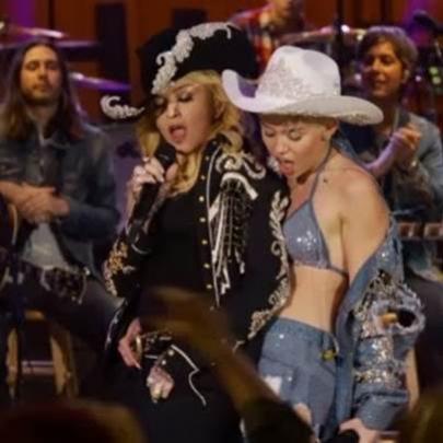 Miley Cyrus e Madonna se uniram durante apresentação do Acústico MTV