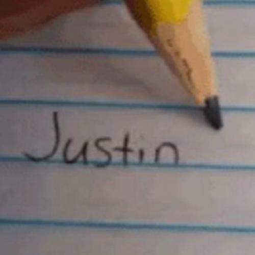 Deixa eu escrever o nome do Justin Bieber no meu caderninho s2