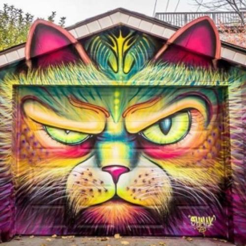 Os grafites coloridos e surreais de Shalak Ataque