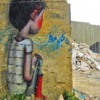 Grafite: Cores cobrem a barreira que separa palestinos e israelenses