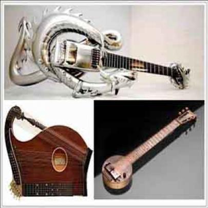 A guitarra e sua origem e seus formatos bizarros