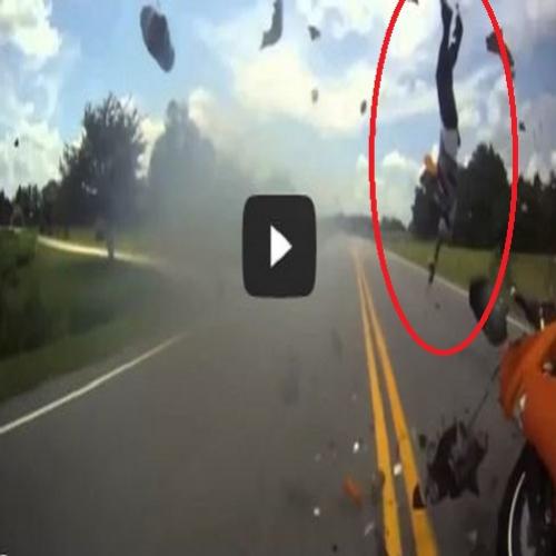 Homem sobrevive a acidente inacreditável de moto