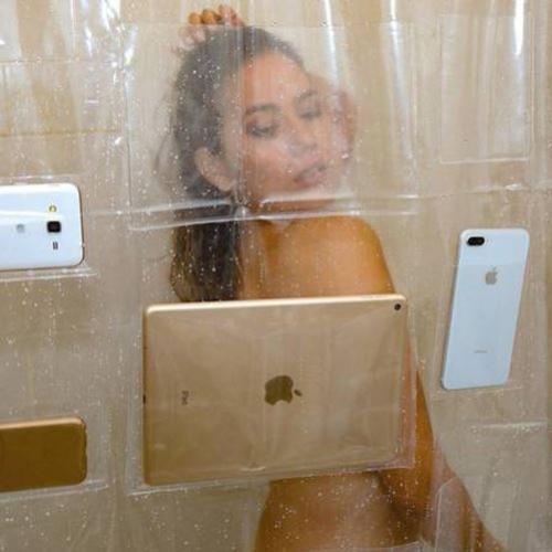 Cortina permite tomar banho e usar smartphone e tablet