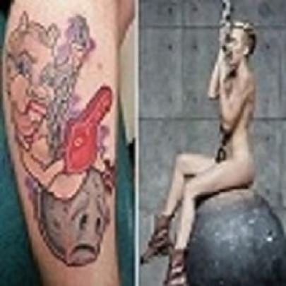 Tatuagem De Fã Da Miley Cyrus