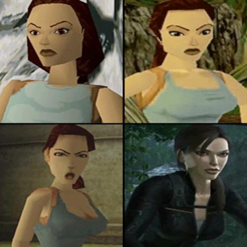 A aparência de Lara Croft durante os anos