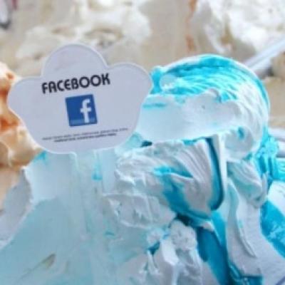 Conheça o sorvete sabor Facebook