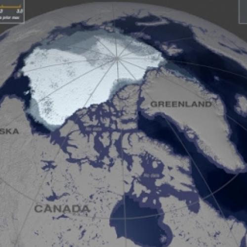 Veja a evolução do gelo do Oceano Ártico devido ao aquecimento global
