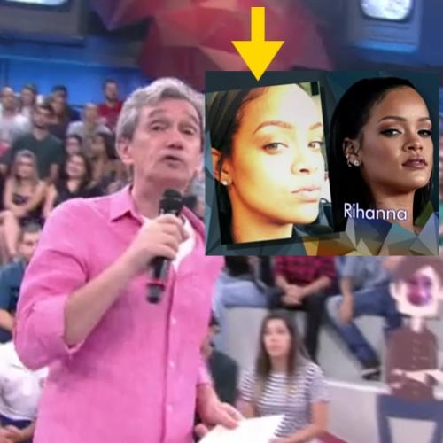 Serginho Groisman é trollado com foto da Rihanna sem maquiagem