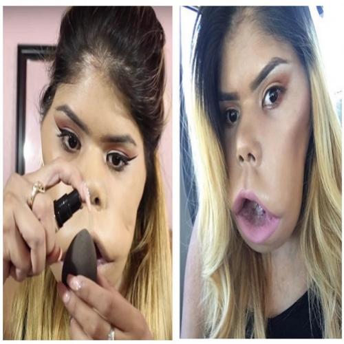 Mulher com estranha doença posta tutoriais de maquiagem na Internet