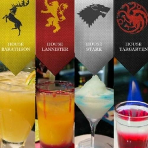 Drink de cada casa de Game of Thrones.