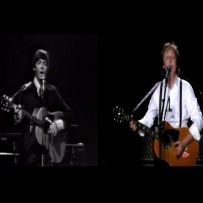 Paul Maccartney 1965 e 2011 cantando dueto - inesquecível 