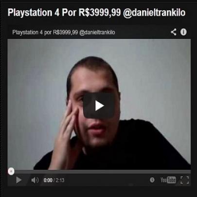 Playstation 4 Por R$3999,99 @danieltrankilo