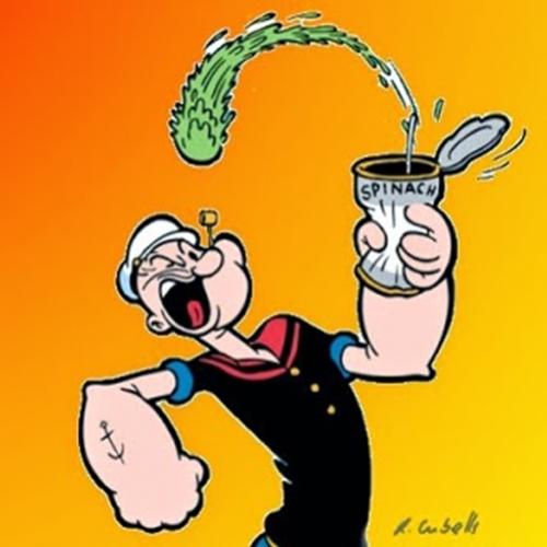 Por que o espinafre foi escolhido para deixar o Popeye forte?