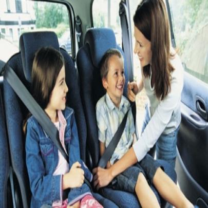 Viajando de carro com crianças